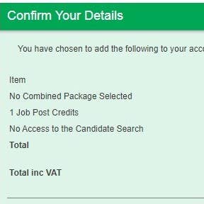 Confirm your details.