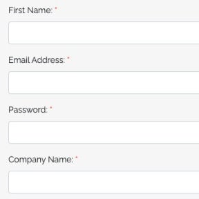 Create your account.