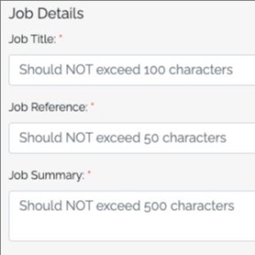 Create your job post.