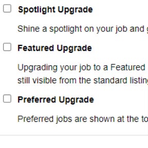 Add additional job post upgrades.