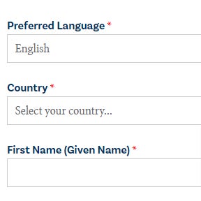 Create an employer account.