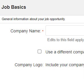 Create your job post.