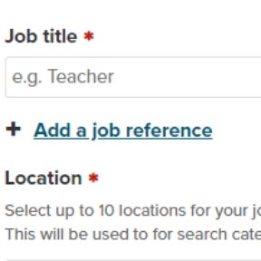 Create your job post.