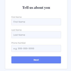 Add your personal details.
