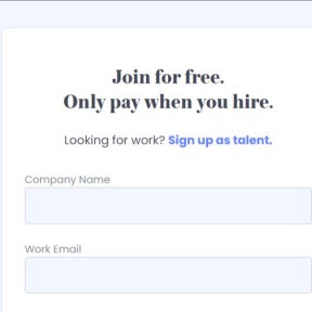 Create an employer account.