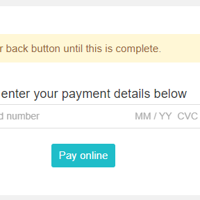 Finalize your order.