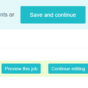 Review your job post.