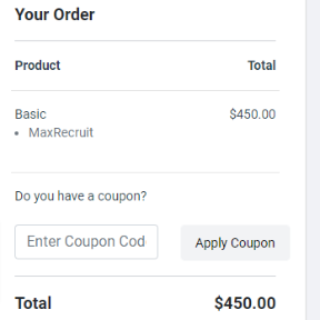 Review your order.