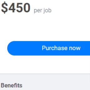 Select a job posting package.