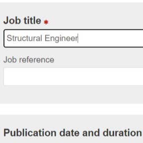 Create your job ad.
