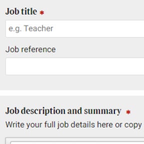 Create your job post.