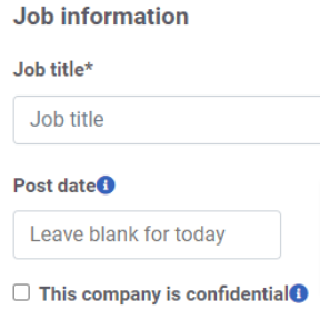 Create your job post.