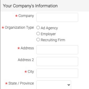 Create your account.