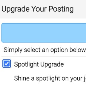 Select optional upgrades.