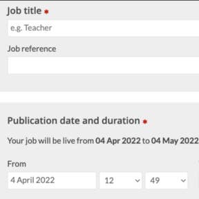 Create your job post.