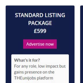 Select a posting package.
