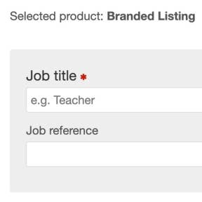 Create your job post.