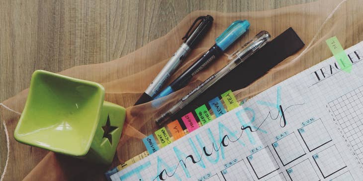 timesheet planner and stationery