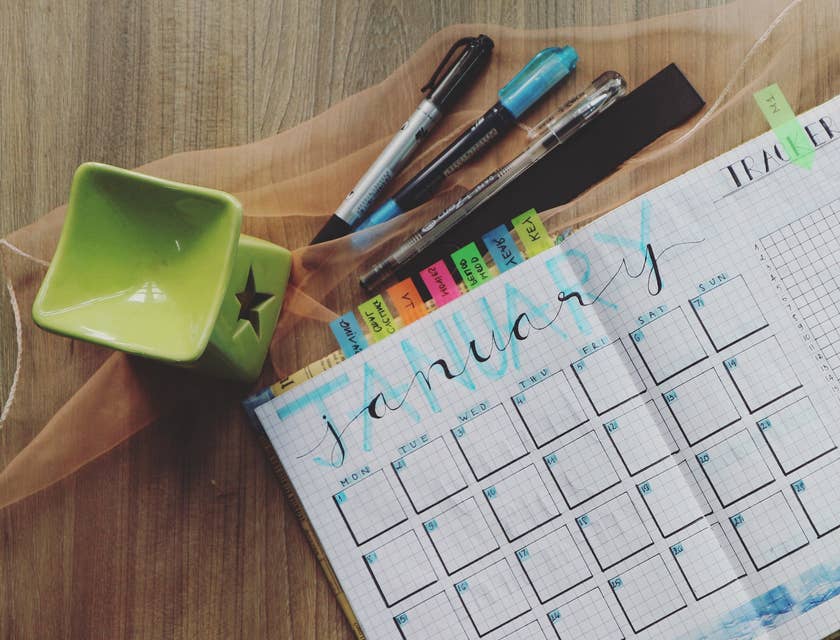 timesheet planner and stationery