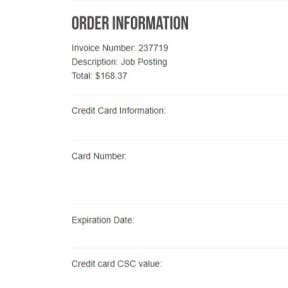 Add your billing information.