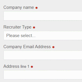 Register as an employer.
