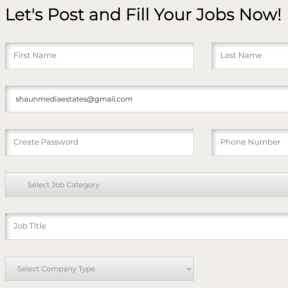 Create your job post.