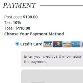 Pay for your posting.