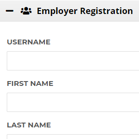 Register as an employer.
