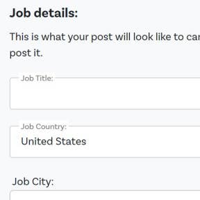 Create your job ad.