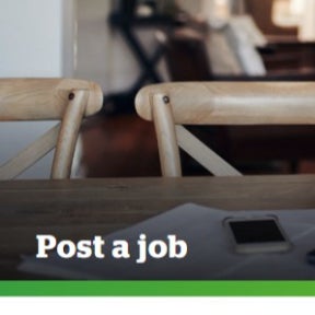 Click on "Post a job."