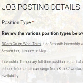 Create your job post.