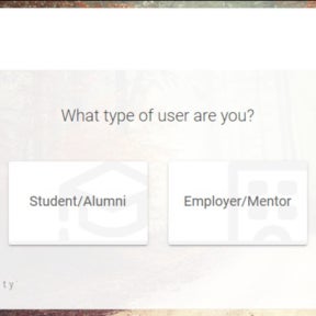 Select "Employer/Mentor."