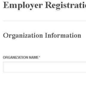 Fill in the Employer Registration form.