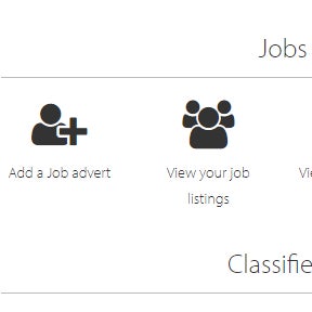 Click on "Add a Job Advert."