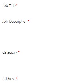 Enter your job listing details.
