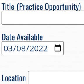 Fill out the online form with your job details.