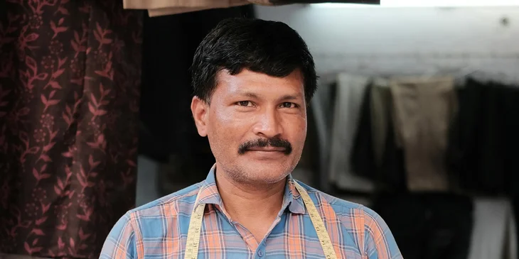 A man smiling.