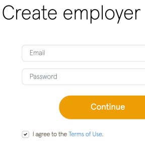 Create your account.