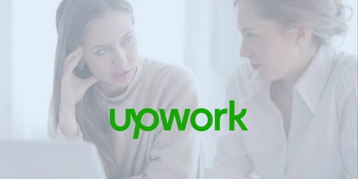 Upwork logo.
