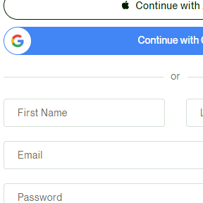 Create an account.