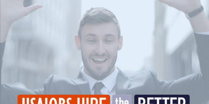 USA Jobs.HireTheBetter logo.