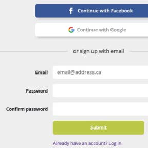 Create an account.