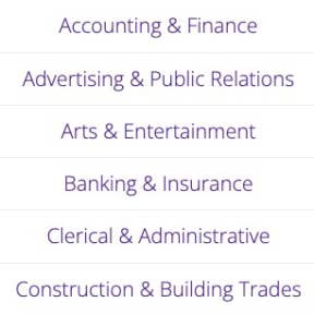 Select an advert category.