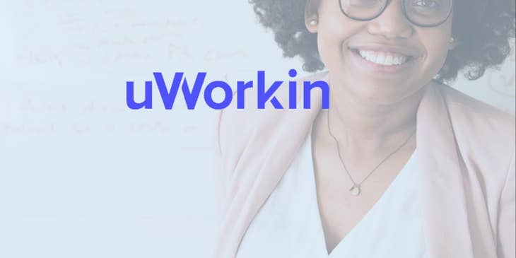 uWorkin logo.