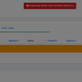 Click "Purchase job posting credits."