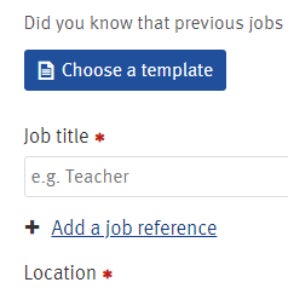Create your job post.