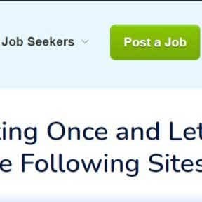 Click on "Post a Job" on the home page.