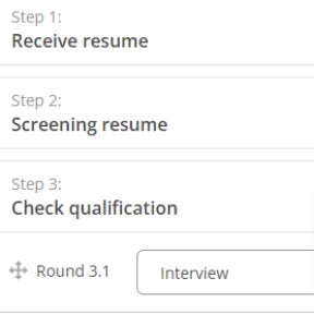 Set up your hiring process.
