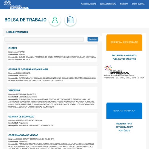 Cómo publicar una vacante en VE: