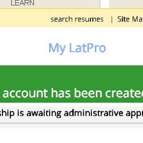 Wait for approval.